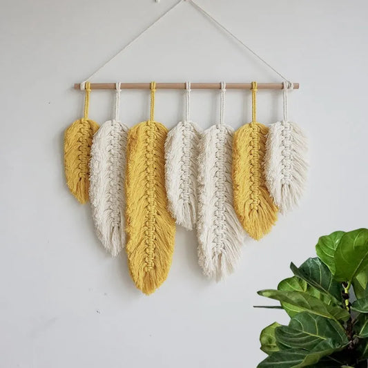 Macramé Mural Plume