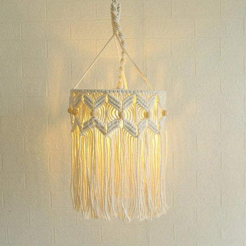 Suspension bohème en macramé