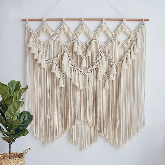 Macramé mural tête de lit