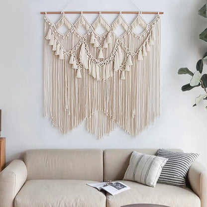 Macramé mural tête de lit