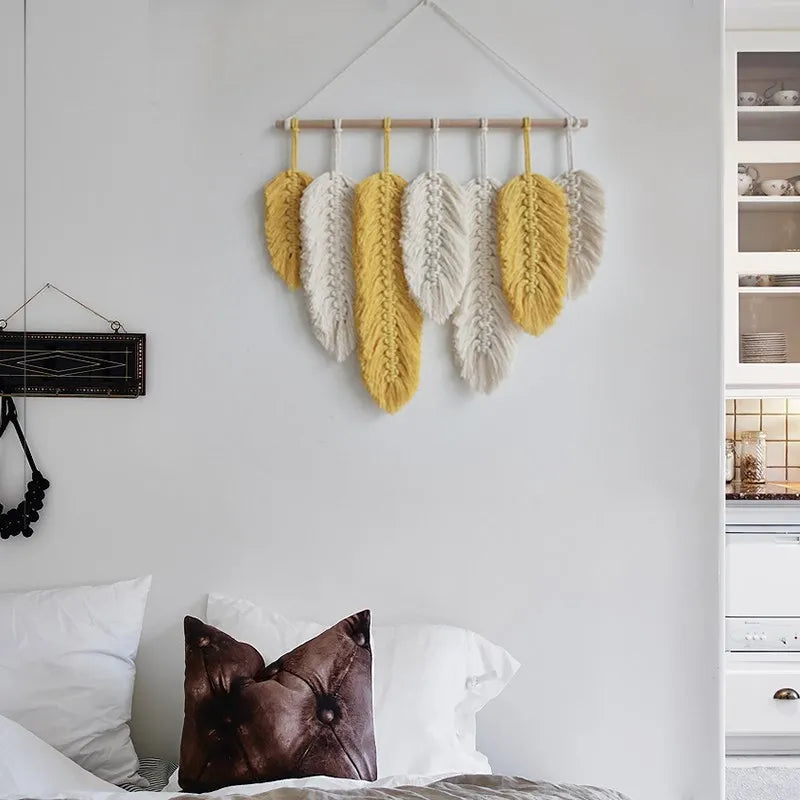 Macramé Mural Plume