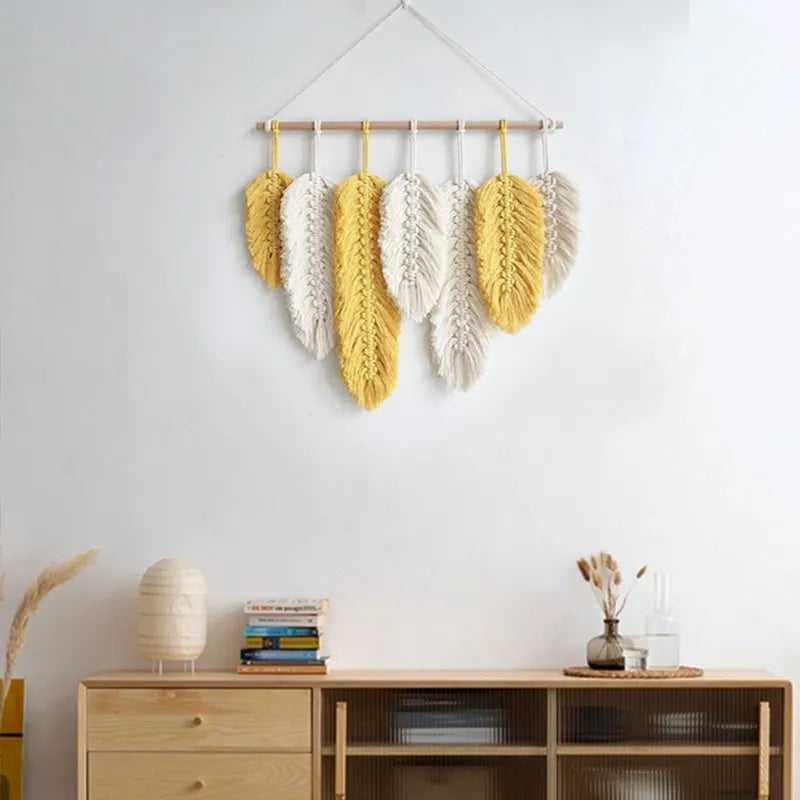 Macramé Mural Plume