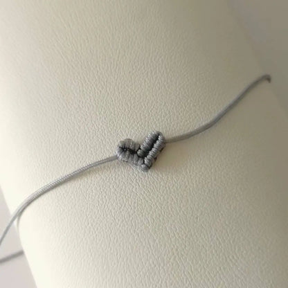 Bracelet macramé coeur