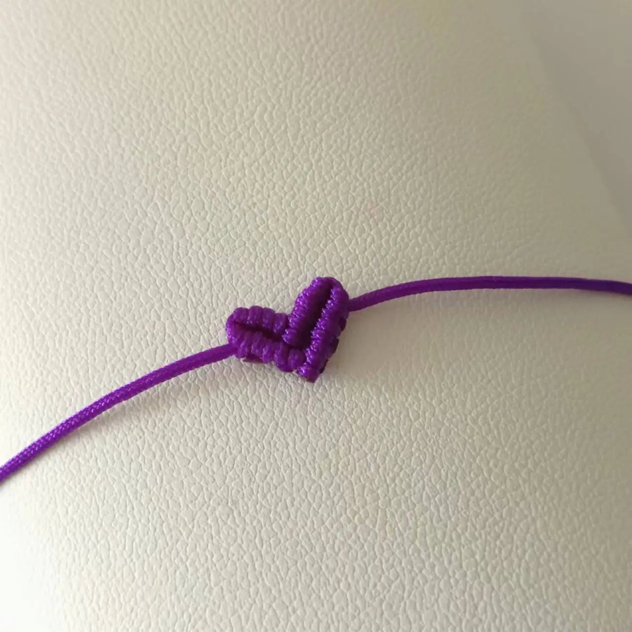 Bracelet macramé coeur