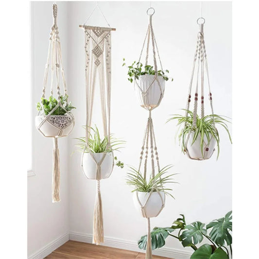 Lot de 4 Suspensions Macramé