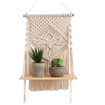 Porte-plante macramé 50 x 32 cm