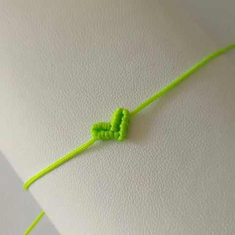 Bracelet macramé coeur