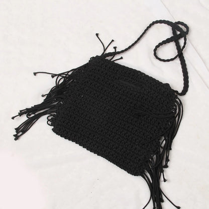 Sac à main macramé corde tressée