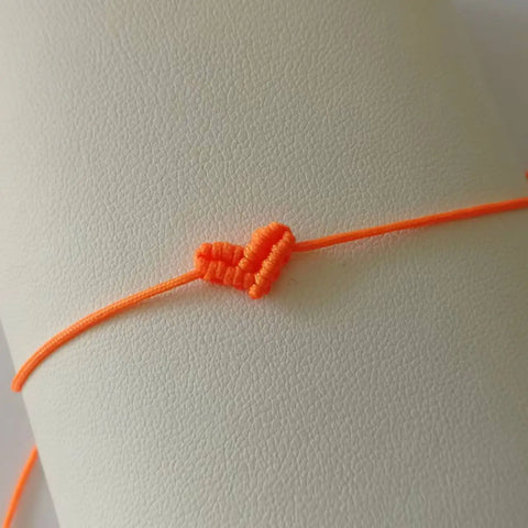 Bracelet macramé coeur