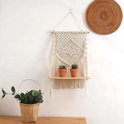 Porte-plante macramé 50 x 32 cm