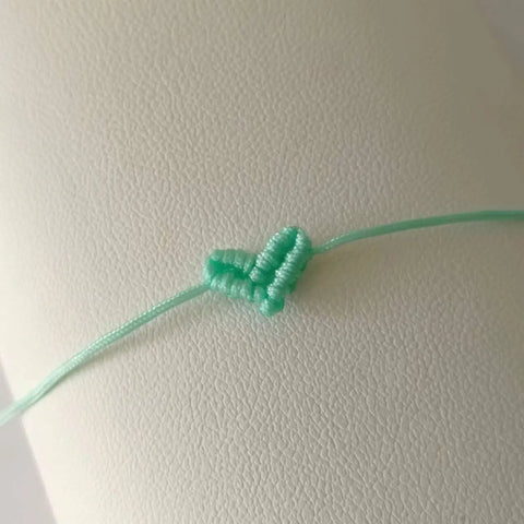 Bracelet macramé coeur