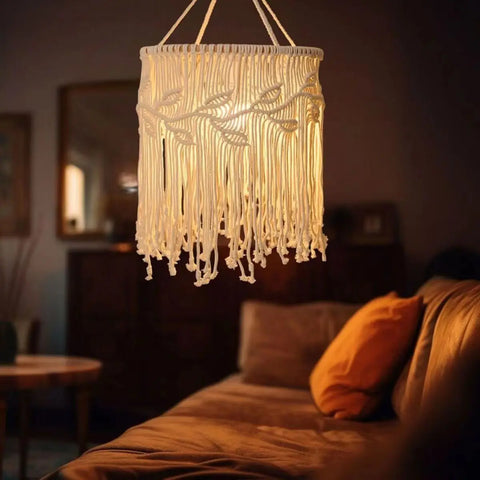 Abat-jour macramé design