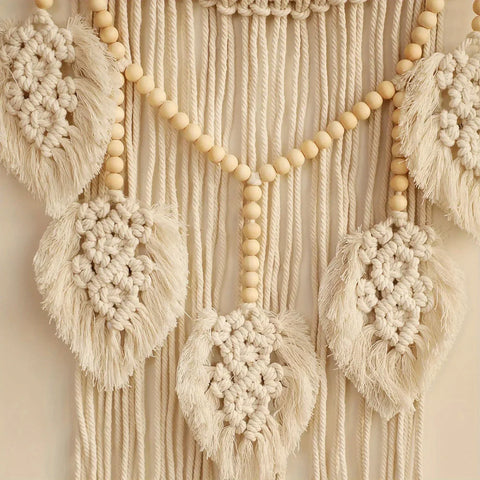 Attrape-rêve macramé avec plumes