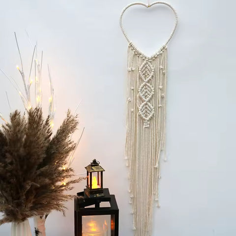 Attrape-rêve coeur macramé