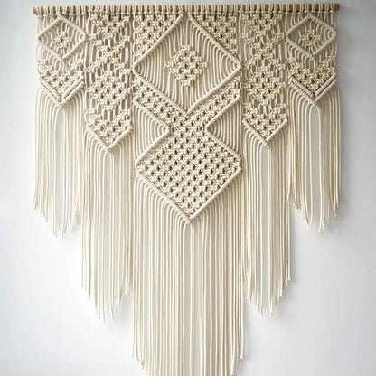 Macramé mural géant