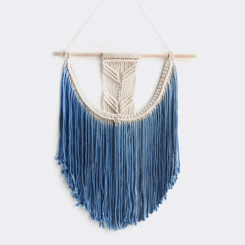 Macramé mural couleur