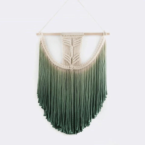 Macramé mural couleur
