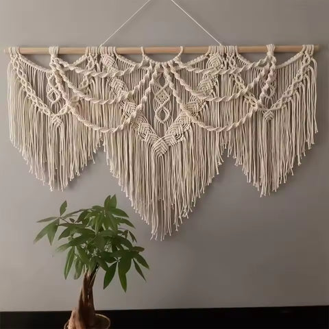 Macramé Mural Géant Baton